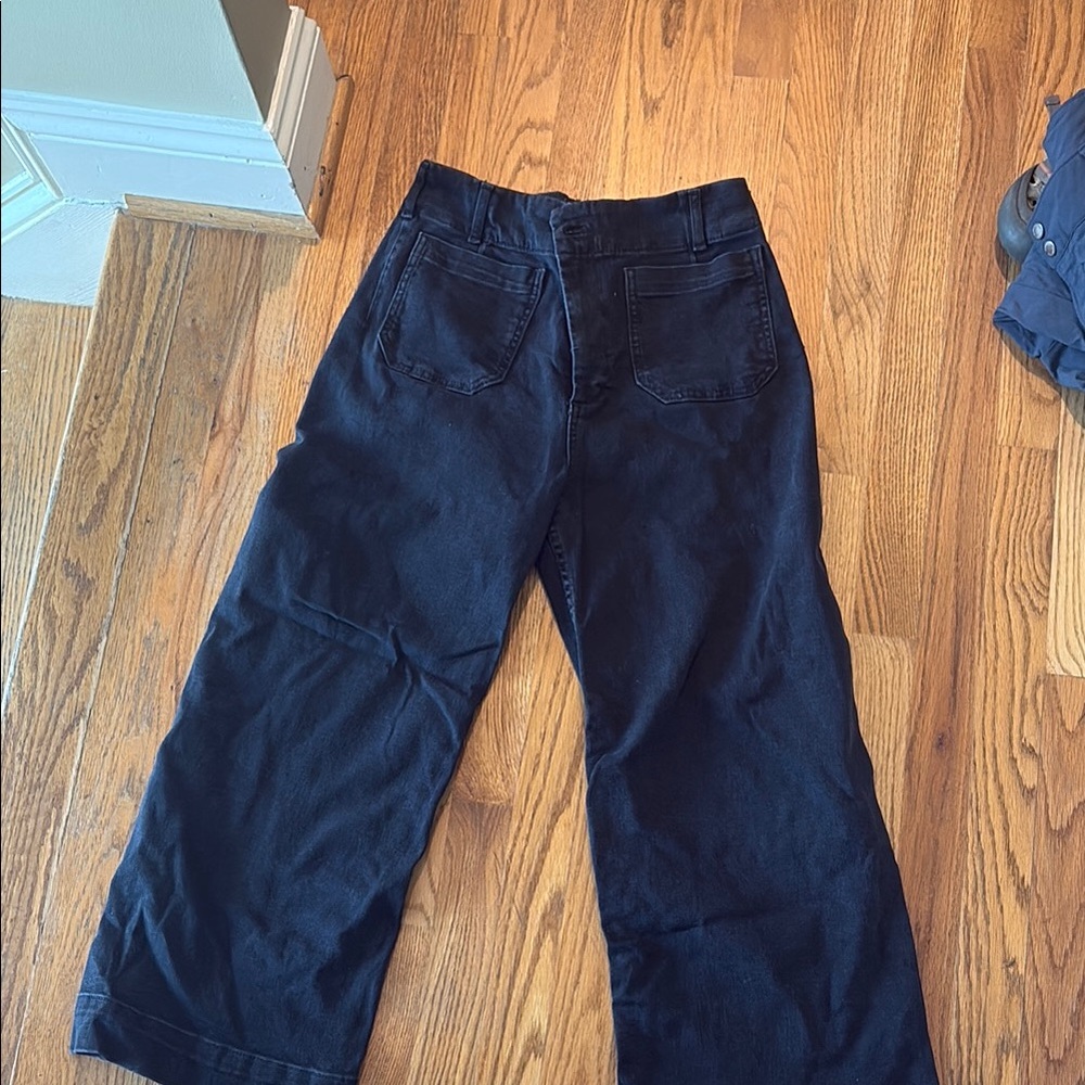 Maeve Cropped Collette black Denim Trousers - Picture 4 of 5